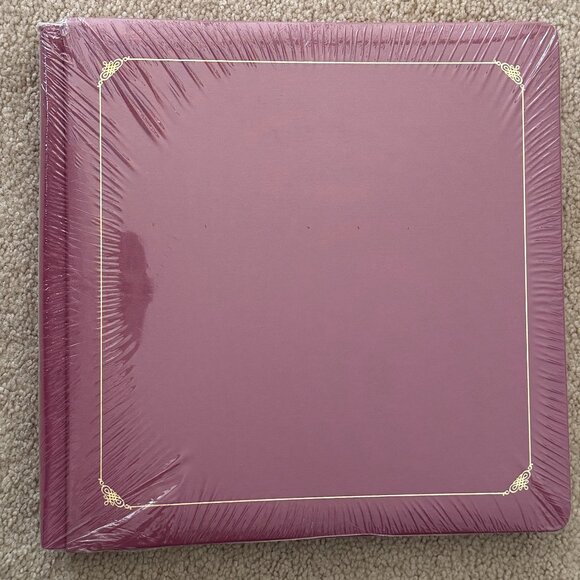 NEW Creative Memories Original Scrapbook Album 12 X 12 Mauve & Gold with Pages - Picture 1 of 1